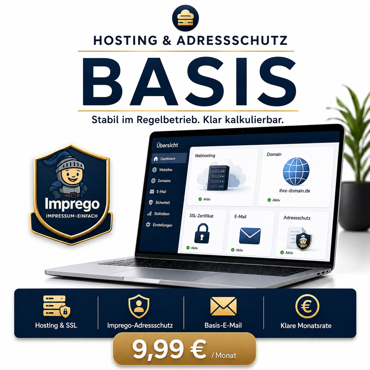 Regelbetrieb Hosting + Adressschutz