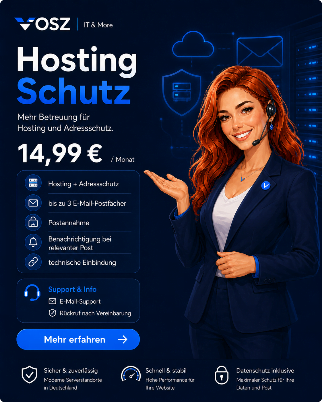 Hosting Schutz von VOSZ IT & More